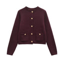 Noirea London | Strick Cardigan Bordeaux