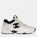 C WHITE & BLACK SNEAKERS