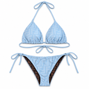 blue bikini