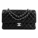 SILVER FLAP BAG